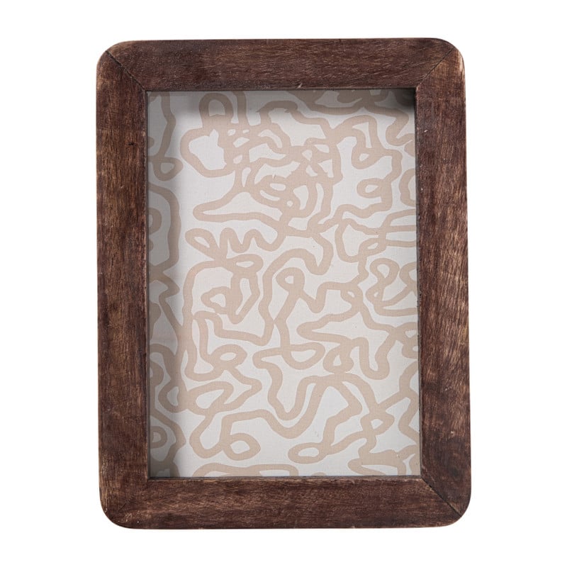 Fotolijst hout groot - bruin - 12.7x17.8 cm 