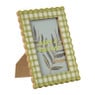 Fotolijst golf ruit - groen - 15x20 cm