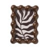 Fotolijst hout bolletjes klein - bruin - 10x15 cm