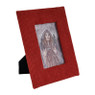 Fotolijst corduroy - rood - 10x15 cm