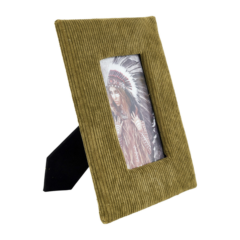 Fotolijst Corduroy - groen - 10x15 cm