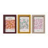Fotolijsten set van 3 - beige/oker/rood - 10x15 cm