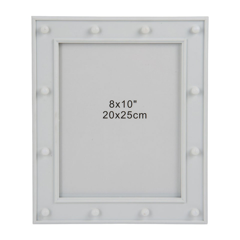 Fotolijst led lichtjes - 20x25 cm - wit