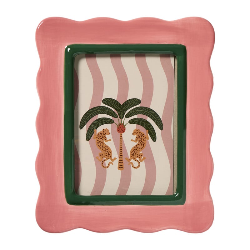 Fotolijst Marbella - roze/groen - 10x15 cm