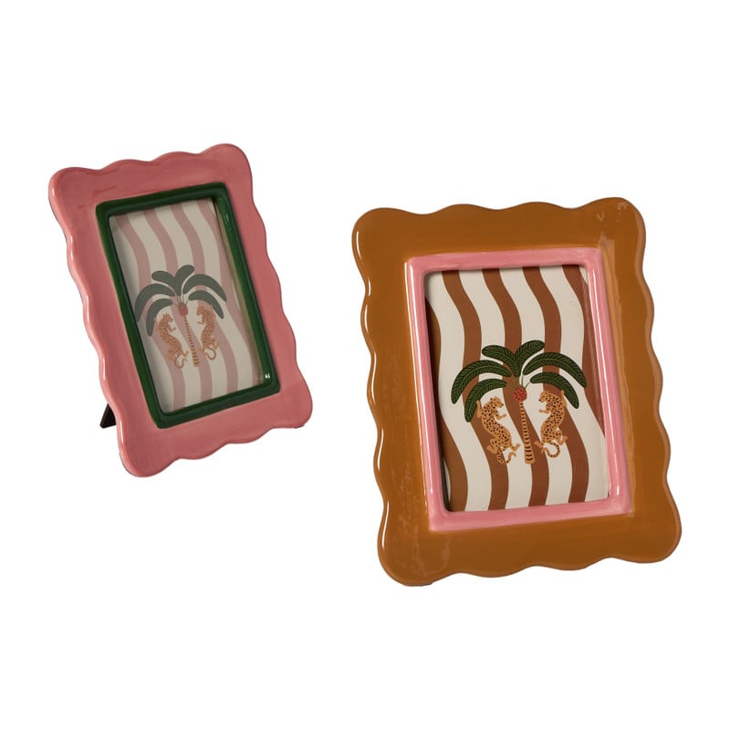 Fotolijst Marbella - bruin/roze - 10x15 cm