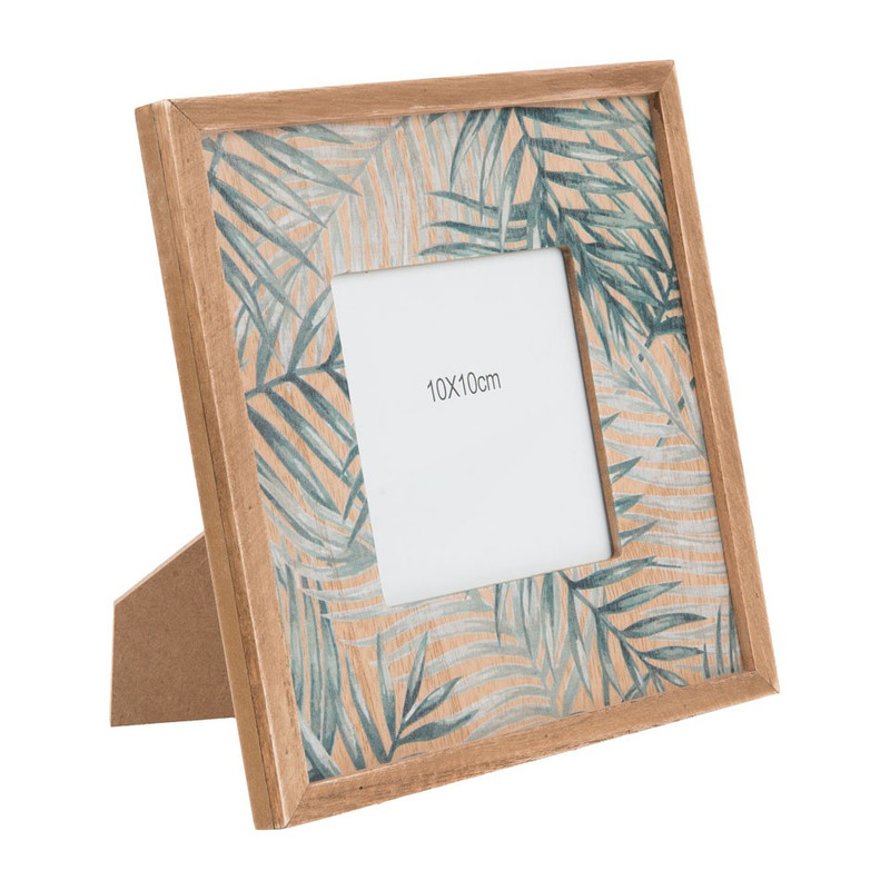 Fotolijstje bladdecoratie - 10x10 cm