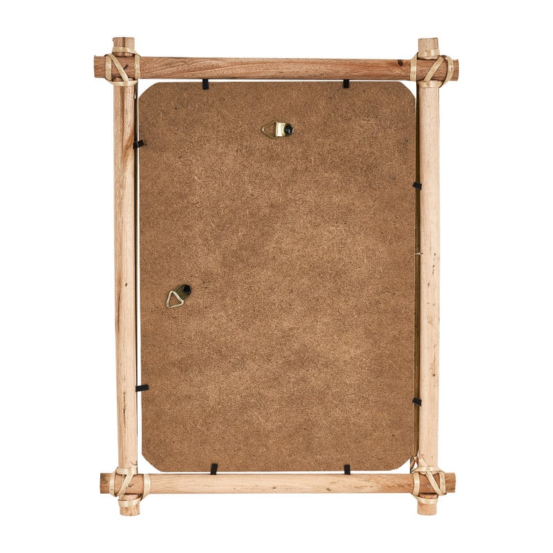 Fotolijst met rotan frame - 21x30 cm