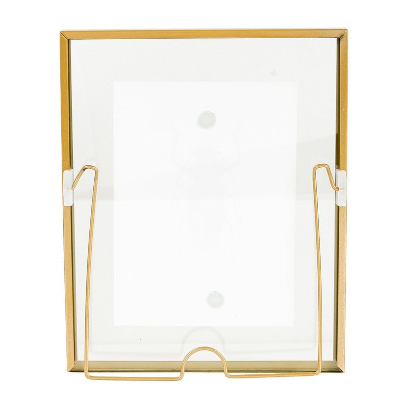 Fotolijst transparant staand - goud - 25x20 cm 