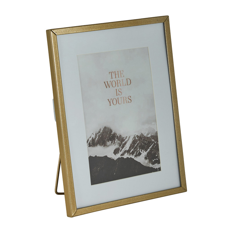 Fotolijst met passepartout - goud - 15x20 cm/10x15 cm