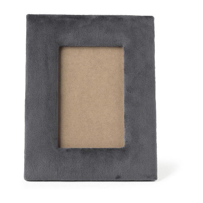 Fotolijst velvet - grijs - 22x17 cm 
