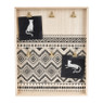 Collagelijst met clips ethnic - 38x31 cm  