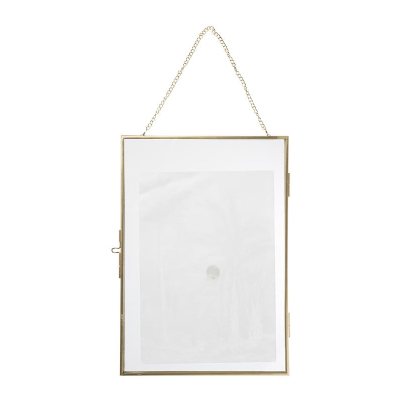 Fotolijst aan ketting staand - goud - 21x30 cm