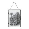 Fotolijst aan ketting staand – zwart - 21x30 cm