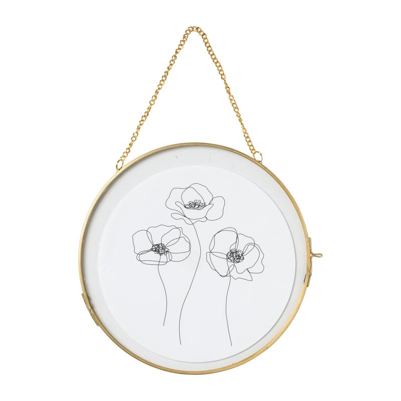 Fotolijst rond - goud- ⌀20 cm