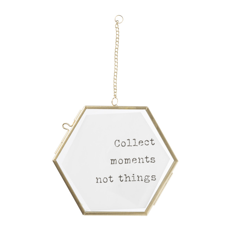 Fotolijst hexagon – goud - 13x15cm