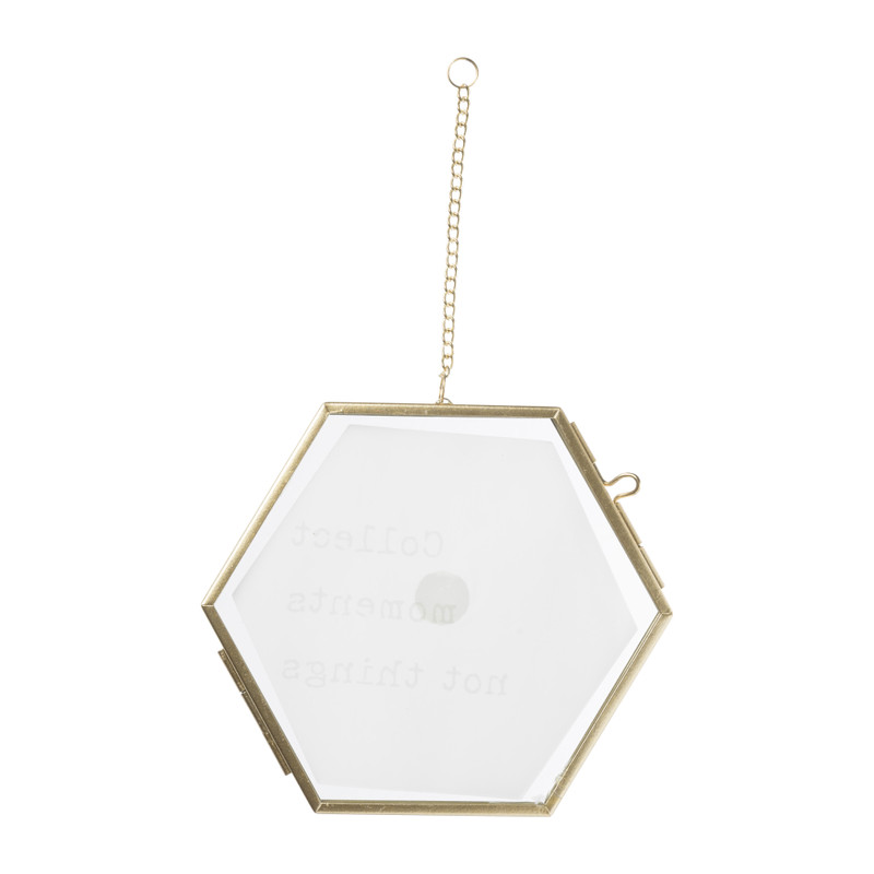 Fotolijst hexagon – goud - 13x15cm