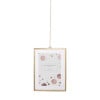 Fotolijst met ketting - 20x15x1 cm - goudkleurig