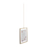 Fotolijst met ketting - 20x15x1 cm - goudkleurig
