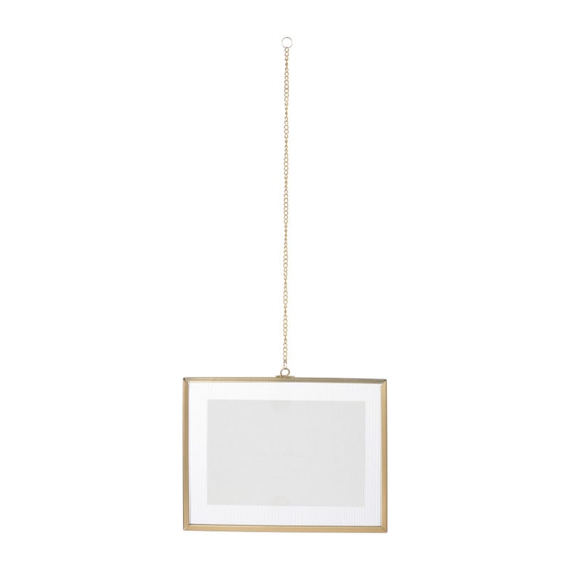 Fotolijst met ketting - 15x20x1 cm - goudkleurig