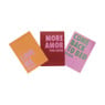 Poster more amor por favor - rood/roze - 13x18 cm