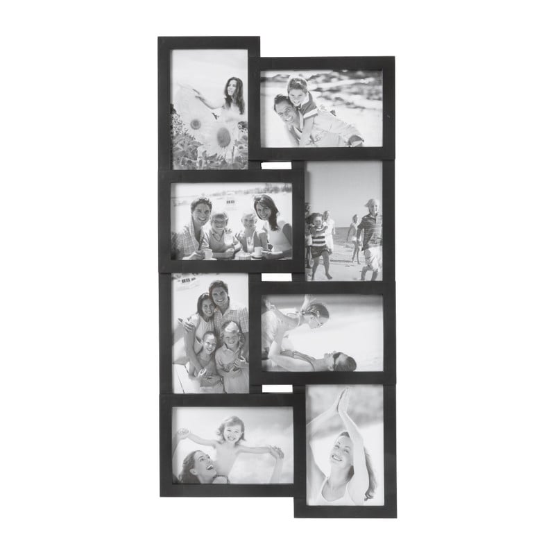 Collagelijst voor 8 foto’s – zwart - 56x28 cm