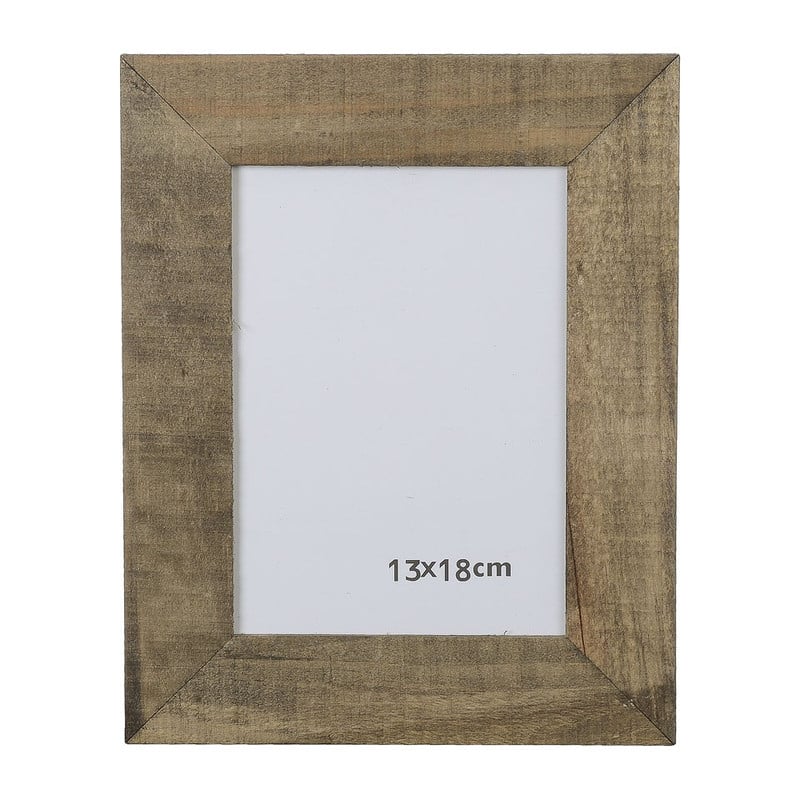 Fotolijst ruw hout - 13x18 cm - bruin