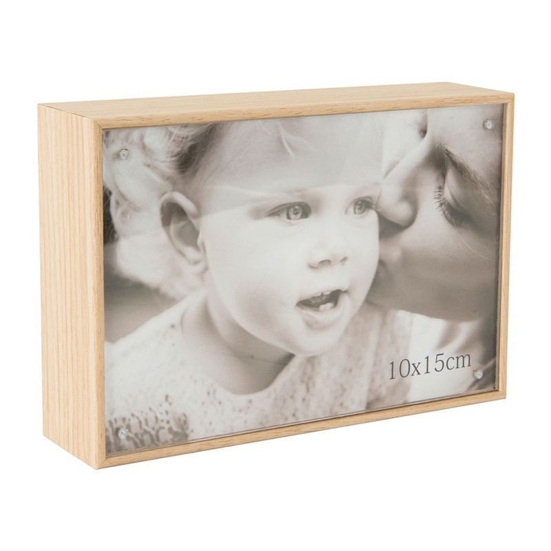 Fotolijst cube - 10x15 cm - naturel