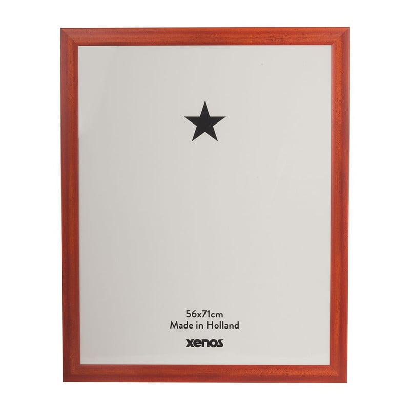 Fotolijst hout - 56x71 cm - roodbruin