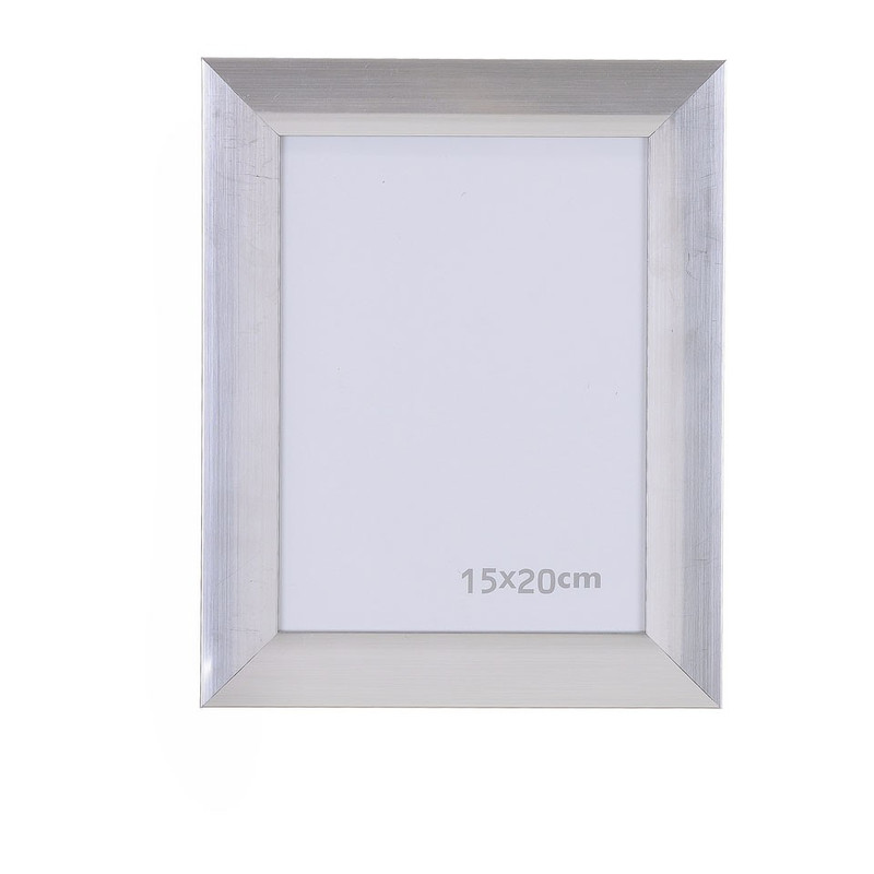 Fotolijst aluminium look - 15x20 cm