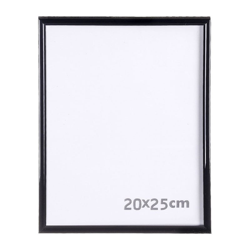 Fotolijst kunststof - 20x25 cm - zwart