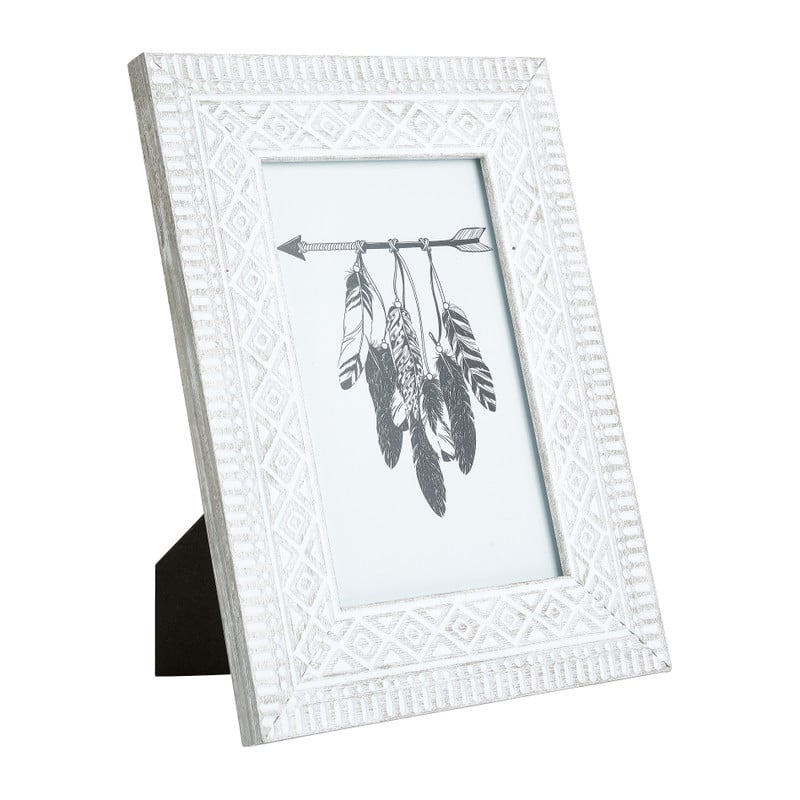 Fotolijst ethnic - wit - 10x15 cm