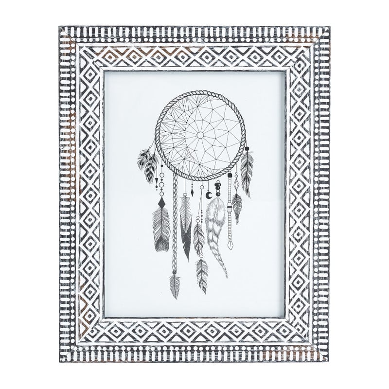 Fotolijst ethnic - zwart - 15x20 cm