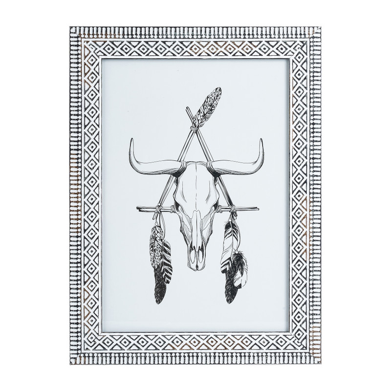 Fotolijst ethnic - zwart - 21x30 cm