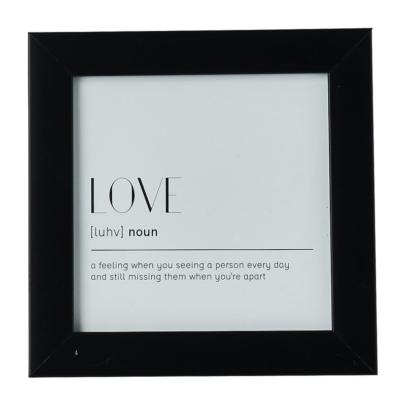 Fotolijst basic - zwart - 10x10 cm
