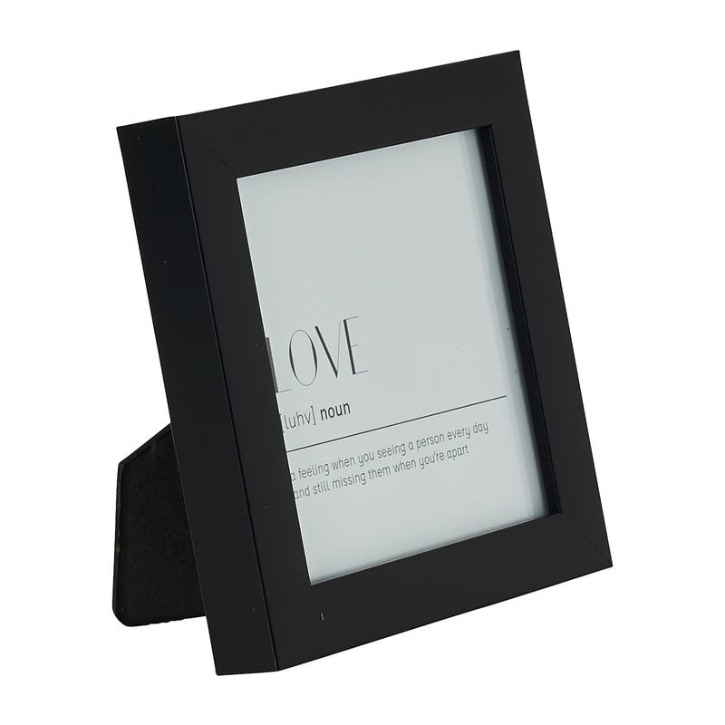 Fotolijst basic - zwart - 10x10 cm