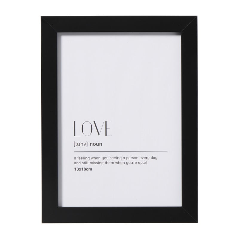Fotolijst basic - zwart - 13x18 cm