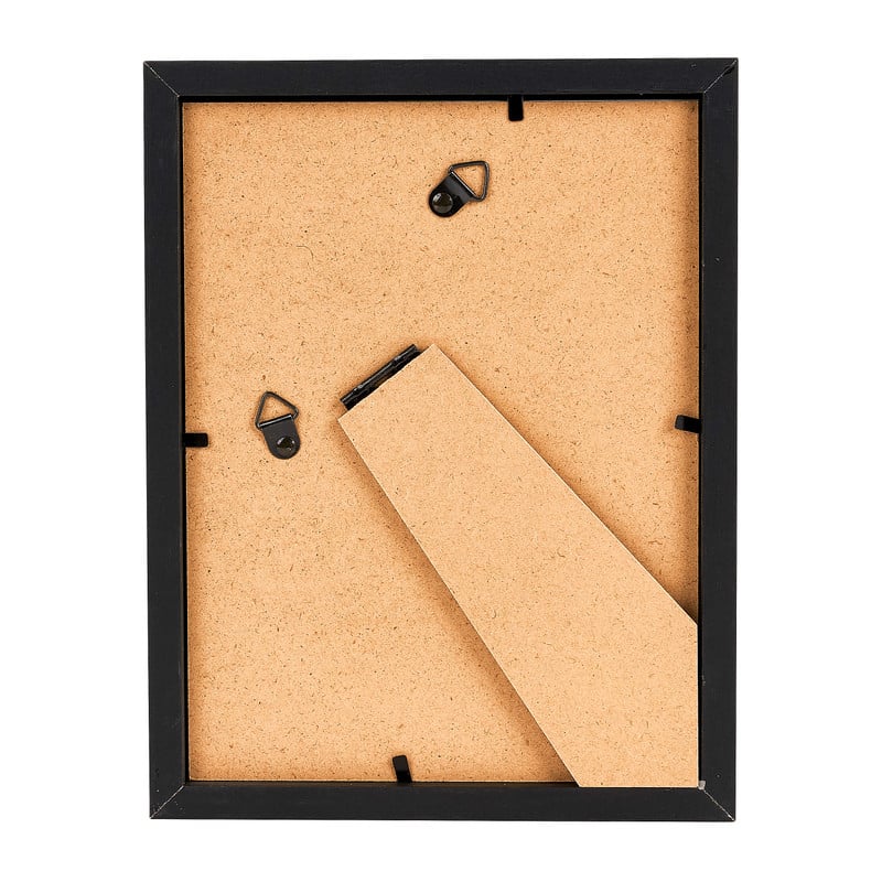 Fotolijst 3D met passe partout - zwart - 10x15 cm