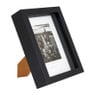 Fotolijst 3D met passe partout - zwart - 10x15 cm