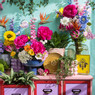 Fotolijst Millefleurs - glas/metaal - 15x6x21 cm