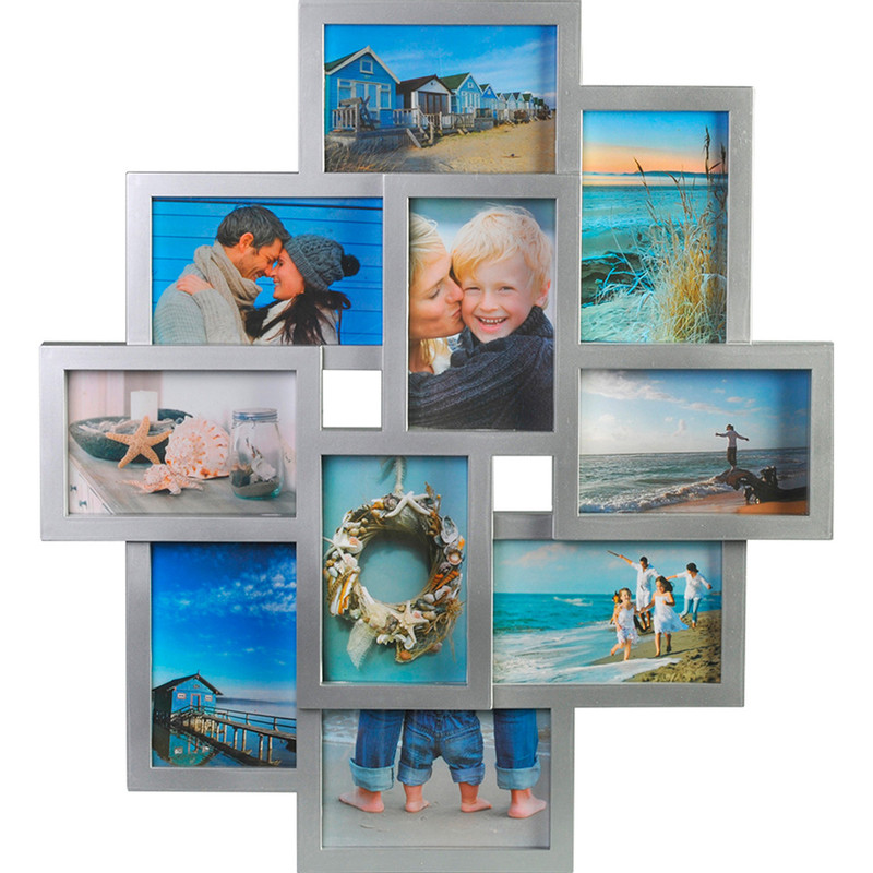 Henzo collagelijst Holiday - 10 foto's - grijs