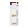 Canvas mini houten ezels - 2 stuks - 12x2,5x32,8 cm