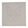 Schildersdoek 3D dieren - diverse varianten - 30x30 cm 