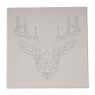 Schildersdoek 3D dieren - diverse varianten - 30x30 cm 