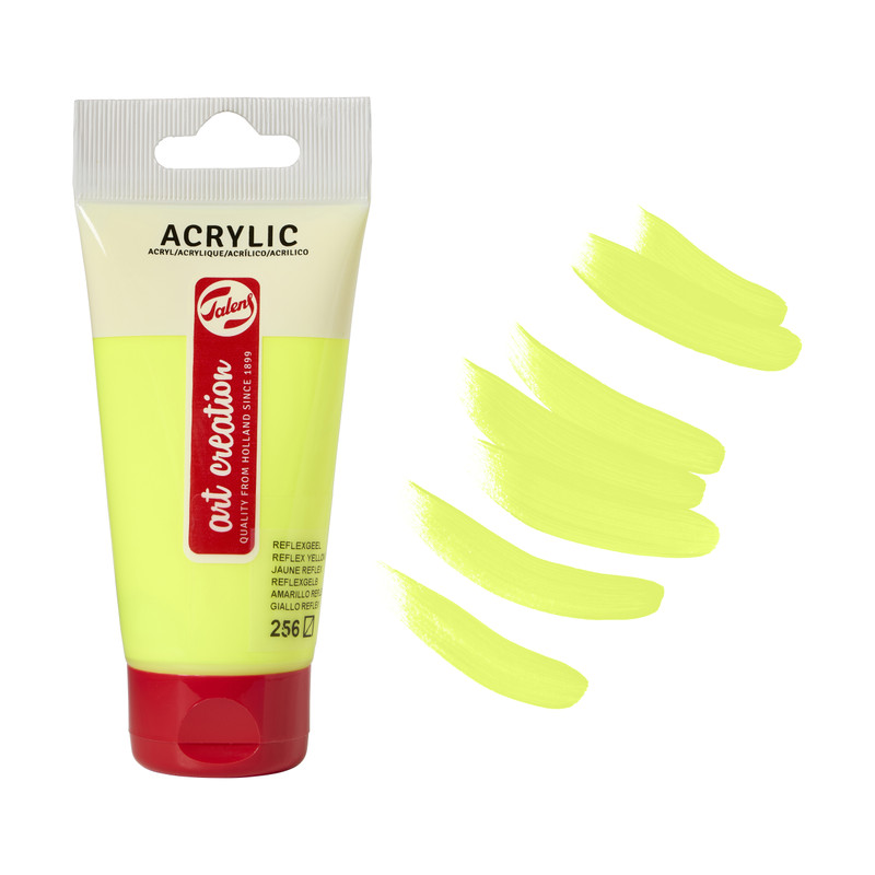 Talens acrylverf - neon geel - 75 ml 
