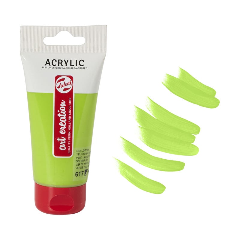 Talens acrylverf - geel/groen - 75 ml 