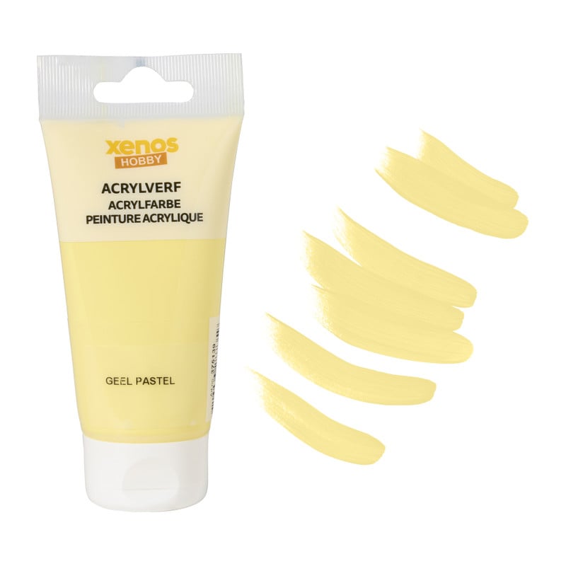 Xenos acrylverf - pastel geel - 75 ml