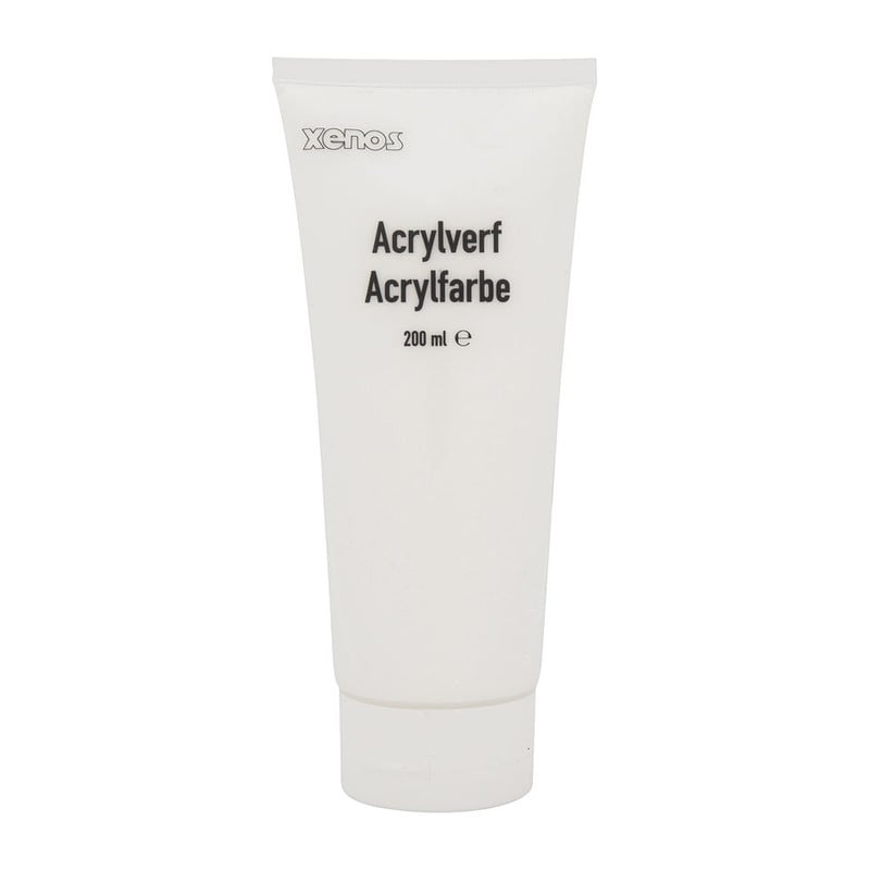 Acrylverf tube - wit - 200 ml