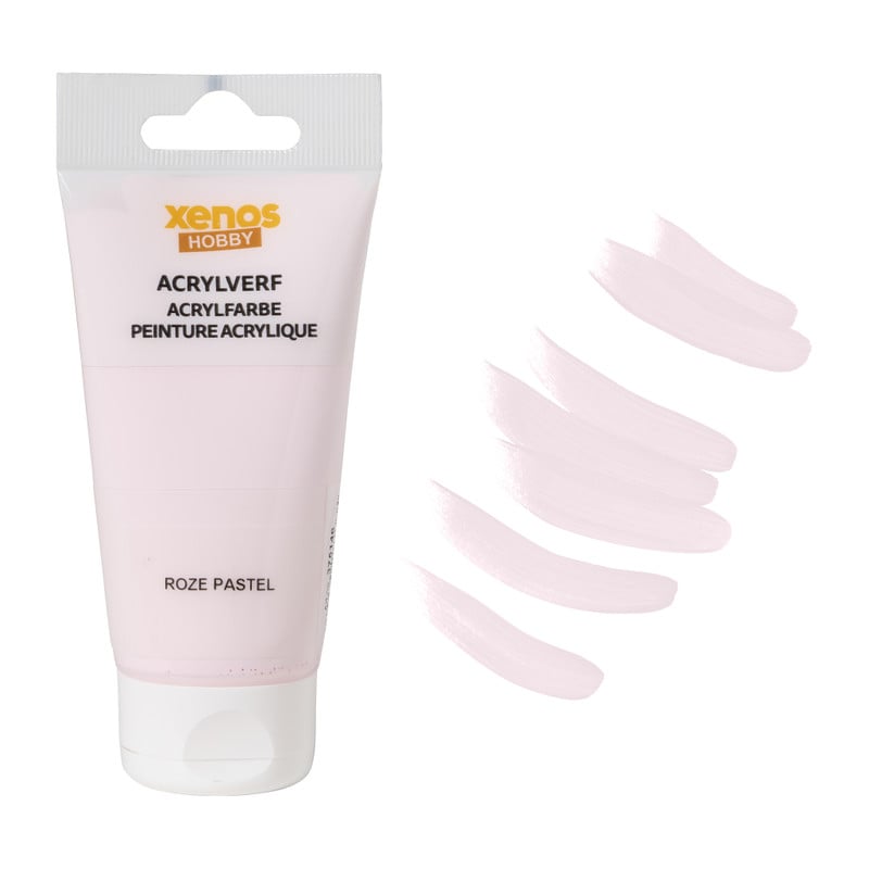 Xenos acrylverf - pastel roze - 75 ml