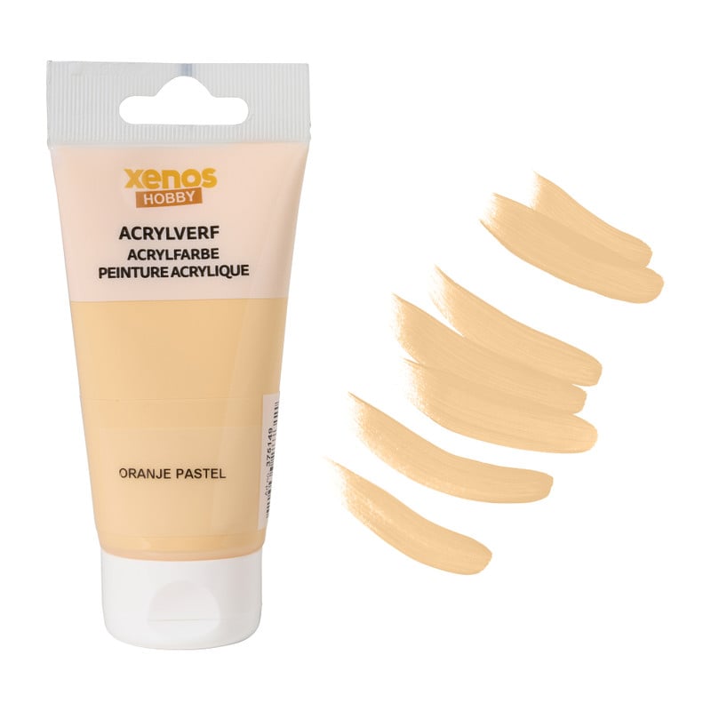 Xenos acrylverf - pastel oranje - 75 ml