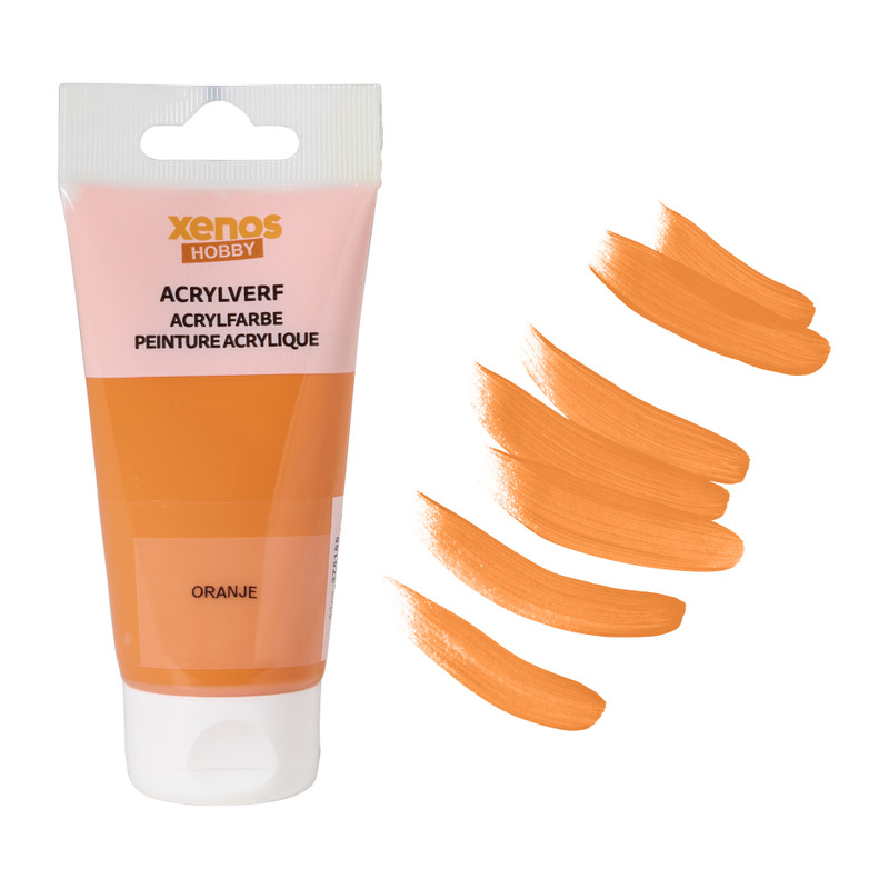 Xenos acrylverf - oranje -75 ml